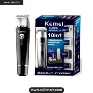 Kemei KM-1015 Grooming Kit 5-in-1 Hair Clipper & Beard Trimmer