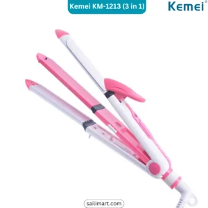 Kemei KM-1213 Hair Straightening 3-in-1