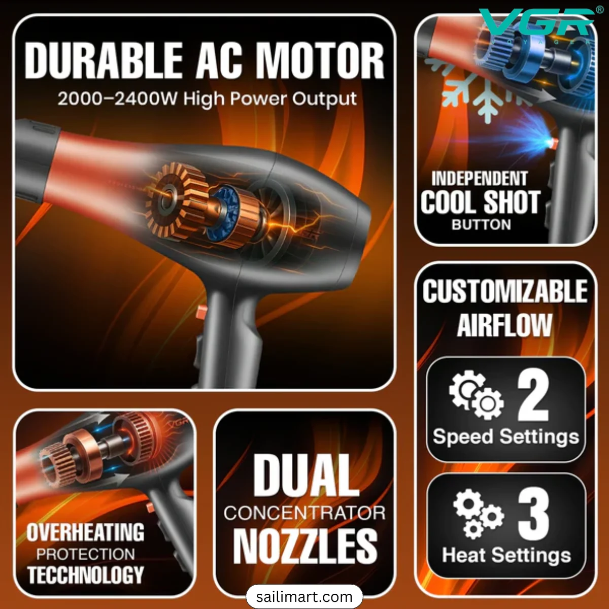 VGR V-455 Hair Dryer in Bangladesh