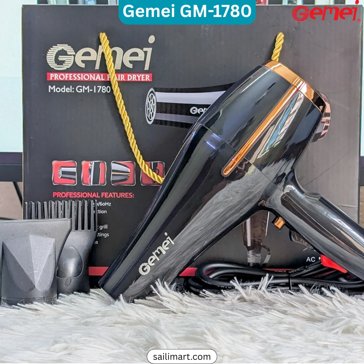 Gemei Gm-1780 Professional Hair Dryer Best Price in Bangladesh