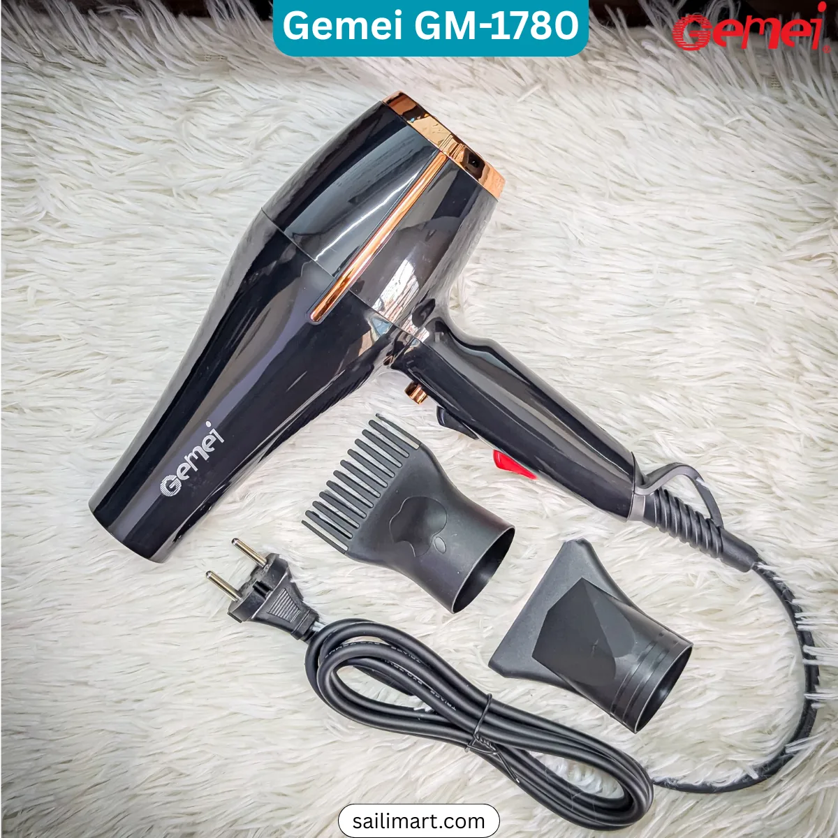 Gemei Gm-1780 Professional Hair Dryer Best Price in Bangladesh