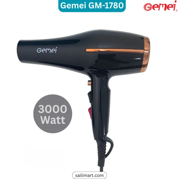 Gemei Gm-1780 Professional Hair Dryer 3000W