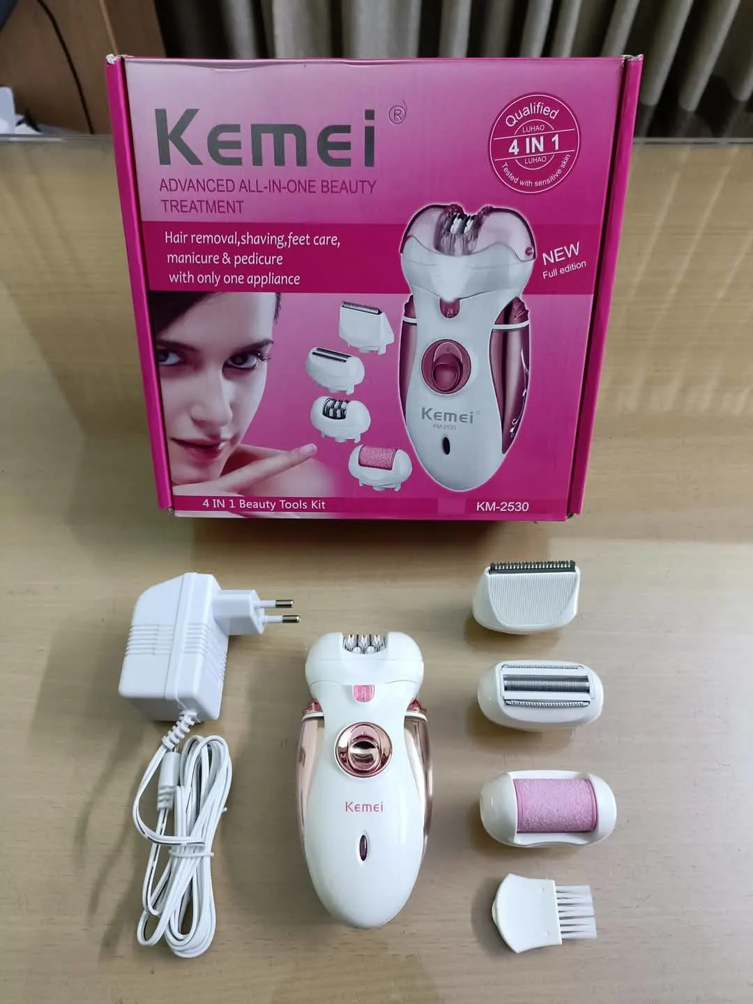 Kemei KM-2530 (4 in 1) Women Epilator & Shaver