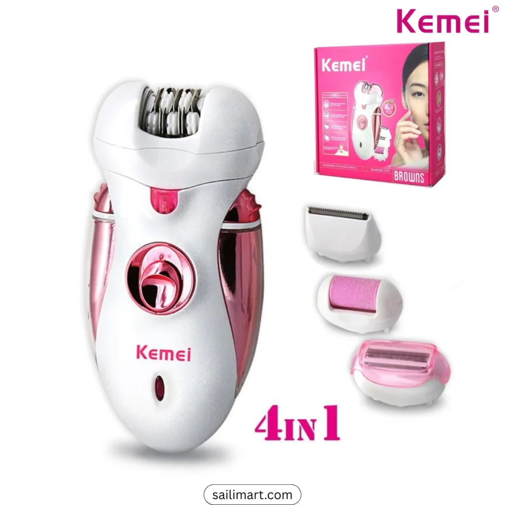Kemei KM-2530 Best Epilator, shaver, trimmer for women