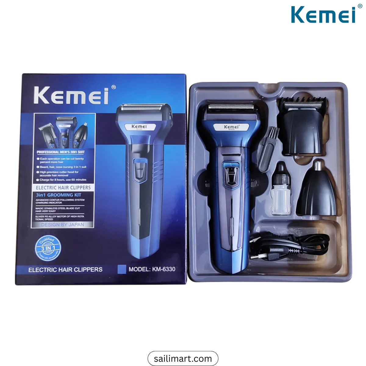 Kemei KM-6330 3-in-1 Trimmer Best Price in Bangladesh