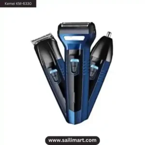 Kemei KM-6330 (3 in 1) Shaver, Hair, Beard And Nose Trimmer