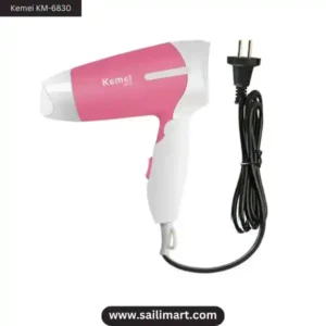 Kemei KM-6830 Professional Hair Dryer for Women Pink & Green