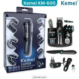 Kemei KM-600 Top-notch 11 in 1 Grooming Trimmer