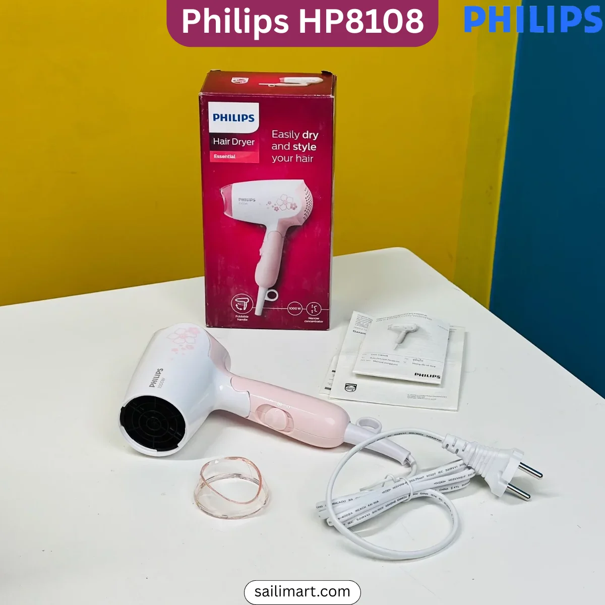Philips HP8108 DryCare Hair Dryer 1000W