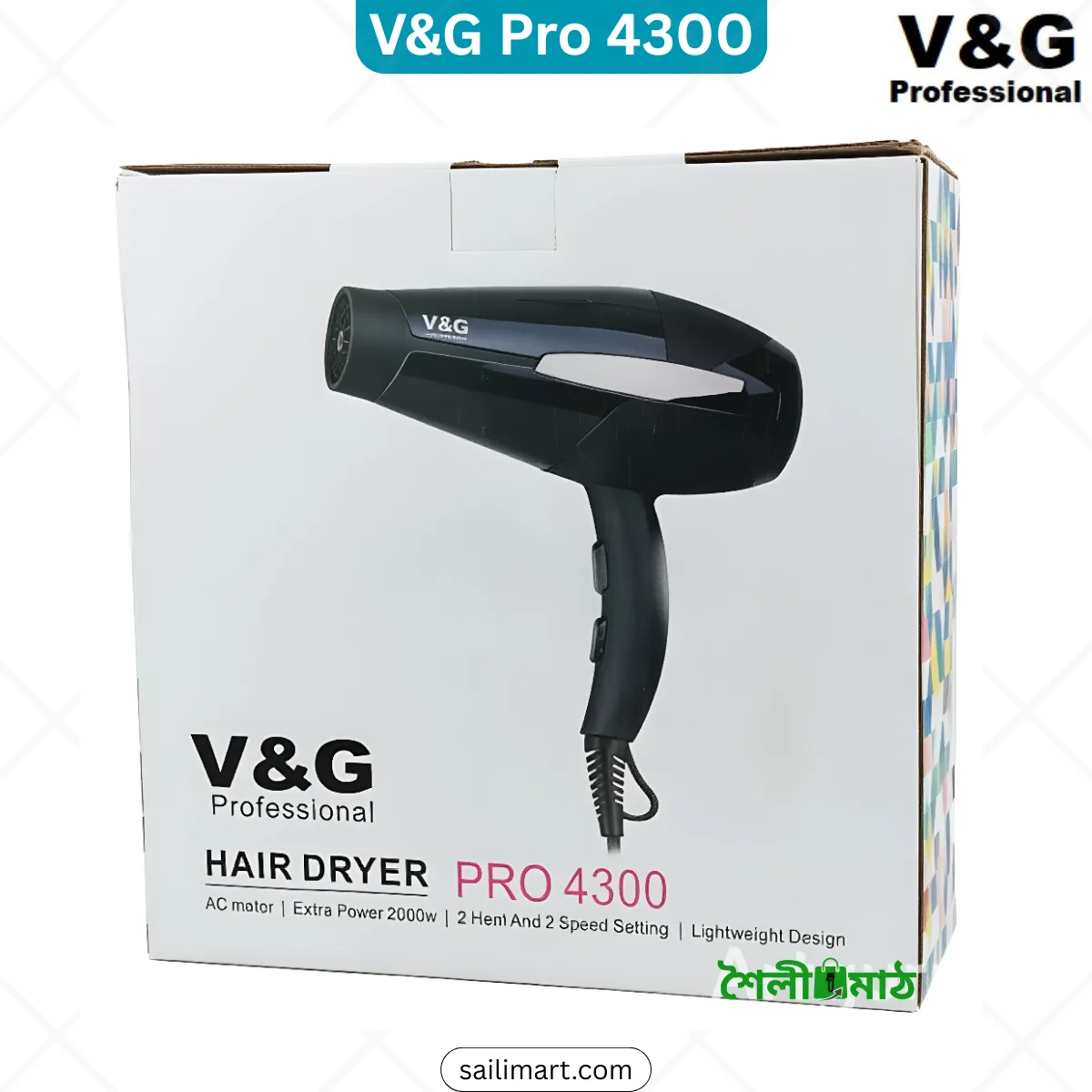 V&G Pro 4300 Professional Hair Dryer