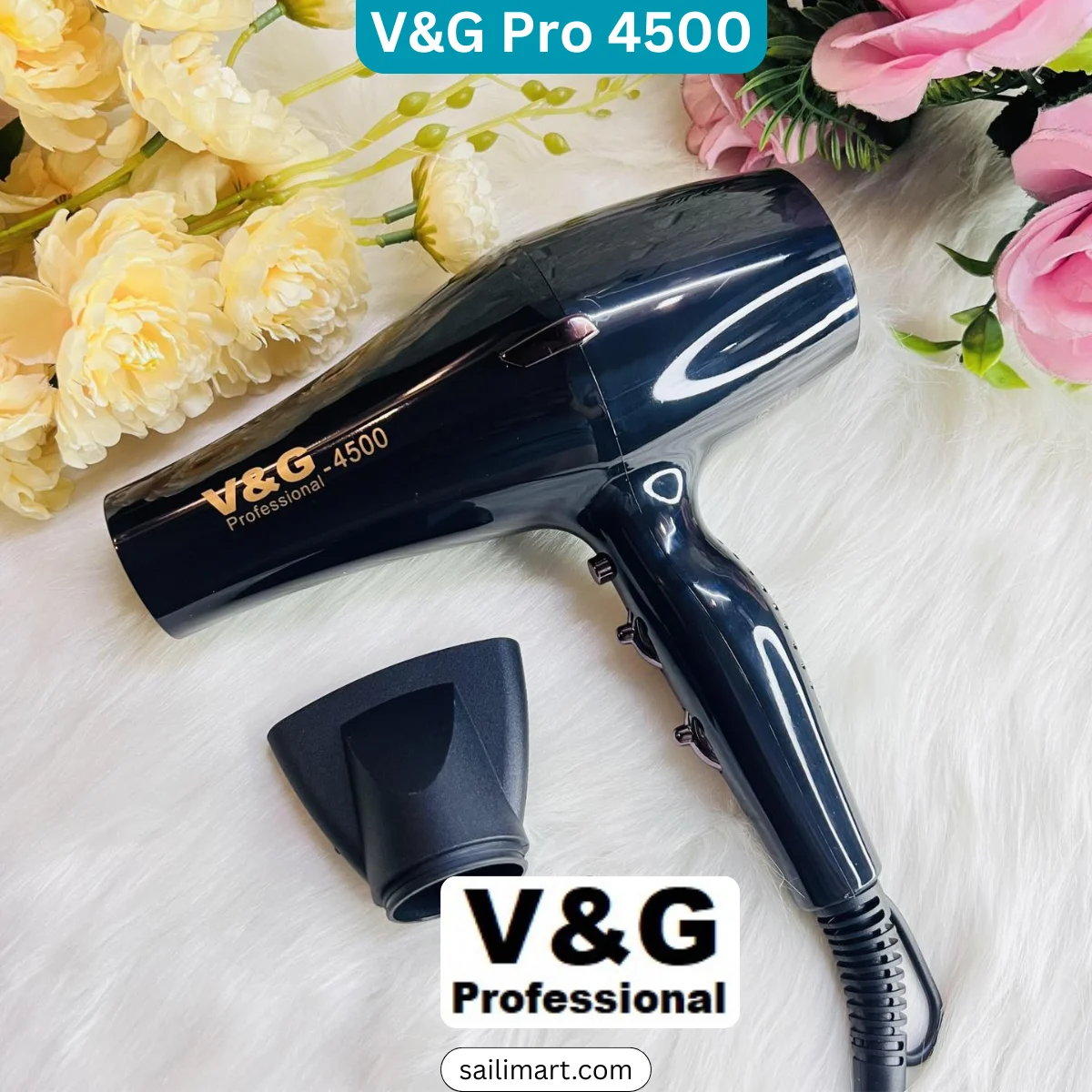 V&G PRO 4500 Professional Hair Dryer 2000 Watts