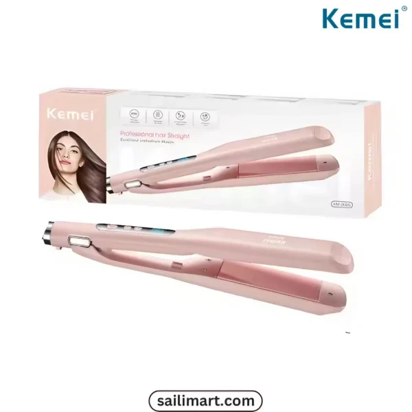 KEMEI Km-2065 Hair Straightener and Curler 2 in 1