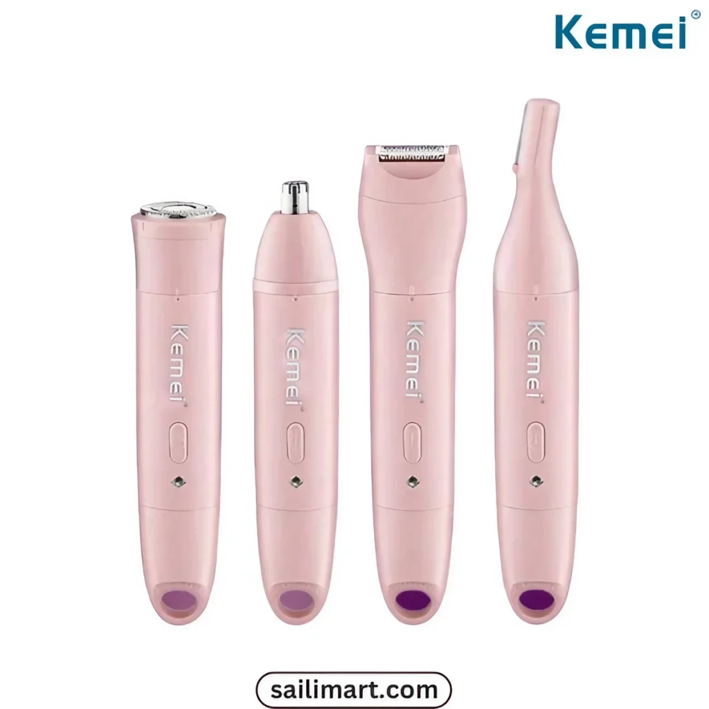 Kemei KM-1916 Women Rechargeable 4 in 1 Trimmer and Shaver