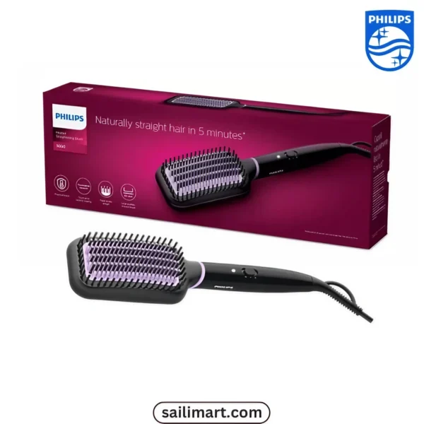 Philips BHH880 Heated Straightening Brush | soilimart