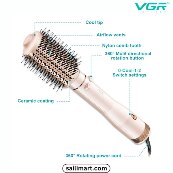 VGR V-494 Rotating Hot Air Styler | trimer
