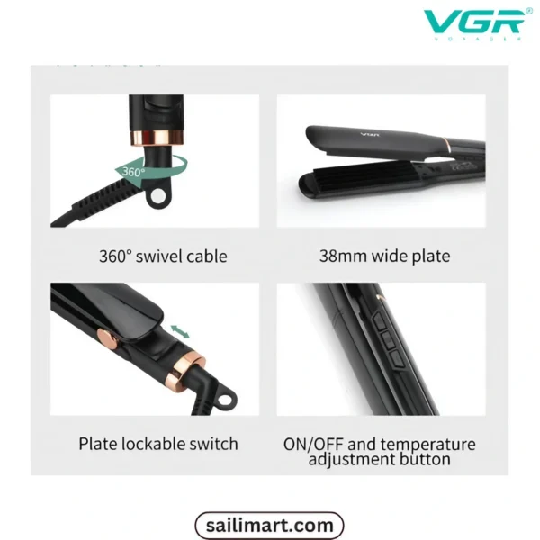 VGR V-519C EssentialCare Hair Crimper for Women
