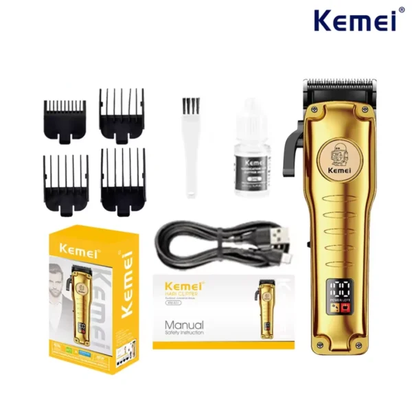 Kemei KM-511 grooming tool with cleaning brush