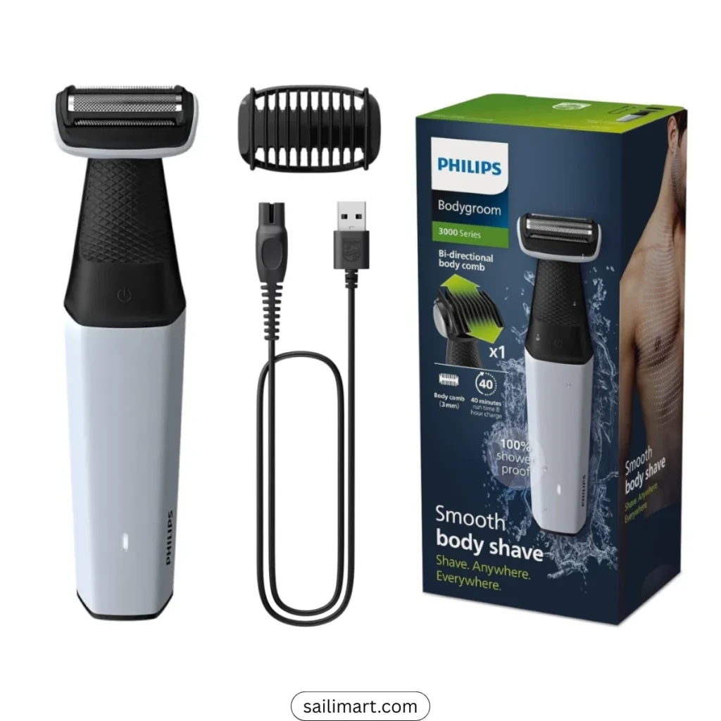 Philips BG3007/01 Body Groomer Showerproof Series 3000 For Men
