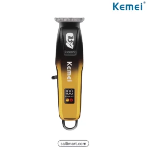Kemei KM-J03 cordless hair clipper and trimmer with T-blade and LED display
