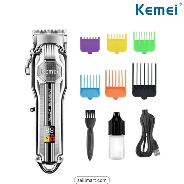 Kemei KM-517 Full Metal Body Rechargeable Trimmer