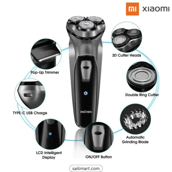Enchen Blackstone Electric Rotary Shaver for Men