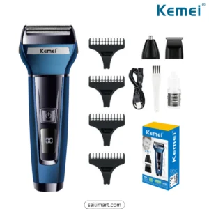 Kemei KM-6541 3-in-1 Trimmer, Shaver & Nose Hair Trimmer