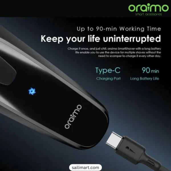 Oraimo RS10 Smart Electric Shaver – Original Rotary Trimmer Price in Bangladesh