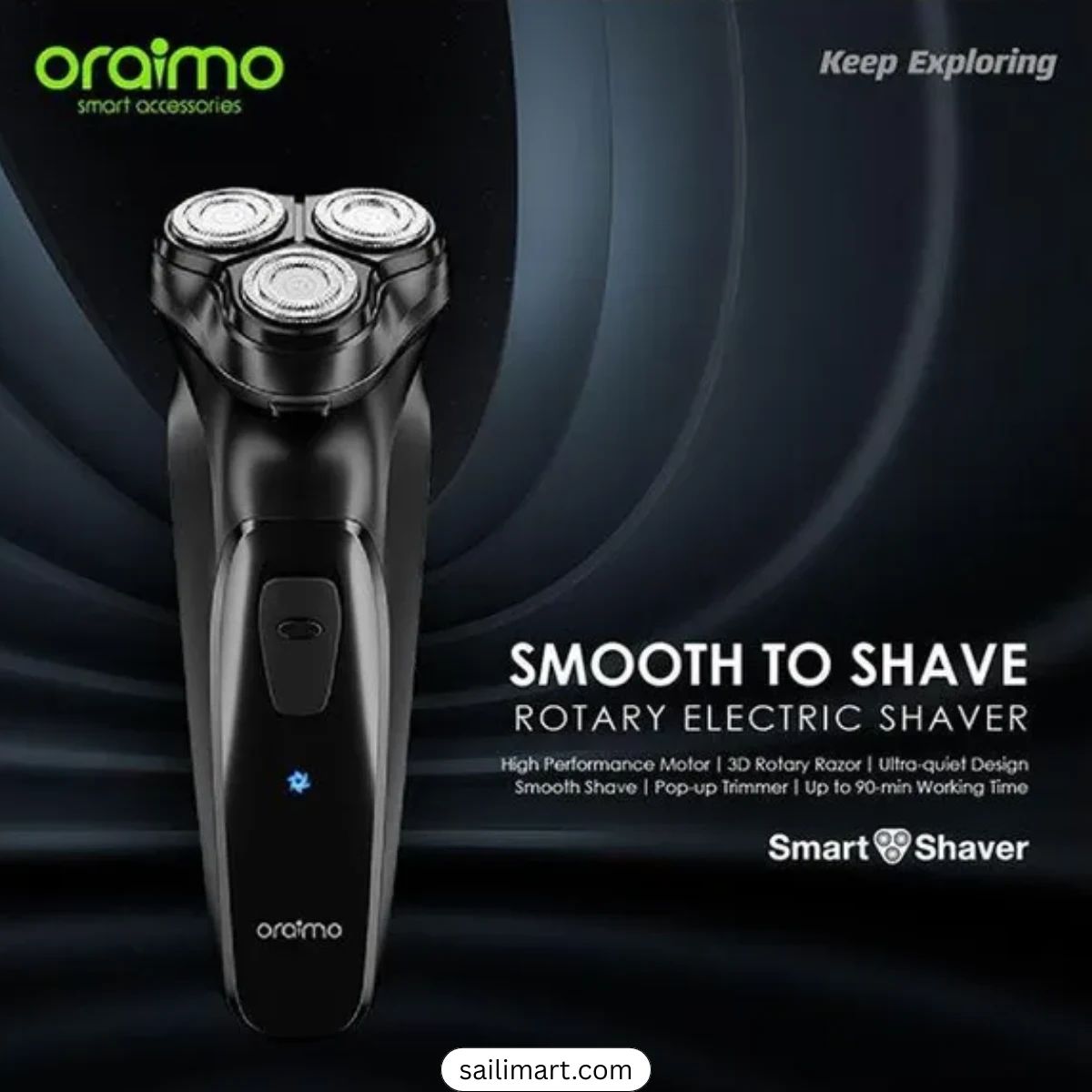 Oraimo RS10 Smart Rotary Electric Shaver (OPC-RS10)