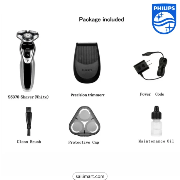 Philips S5370/04 Wet & Dry Electric Shaver Series 5000 for Men