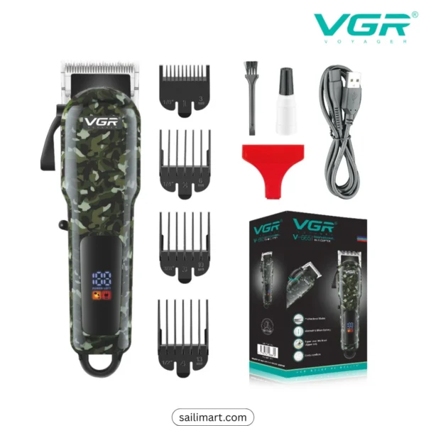 VGR V-665 Professional Beard & Hair Clipper for Men