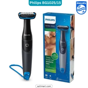 PHILIPS Bg1025/15 Showerproof Battery Powered Body Groomer Shaver For Men, Safe For All Body Areas, Including Private Parts, Black