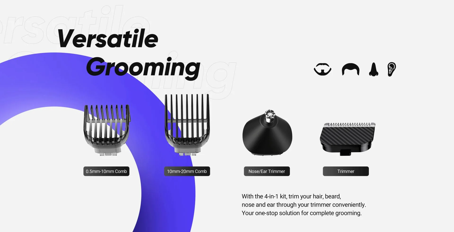 Dizo Trimmer Kit 4-in-1 Multi-Grooming Kit DT2126