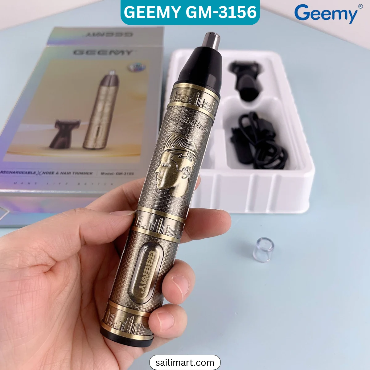 Geemy 3156 Nose & Beard Trimmer in Bangladesh