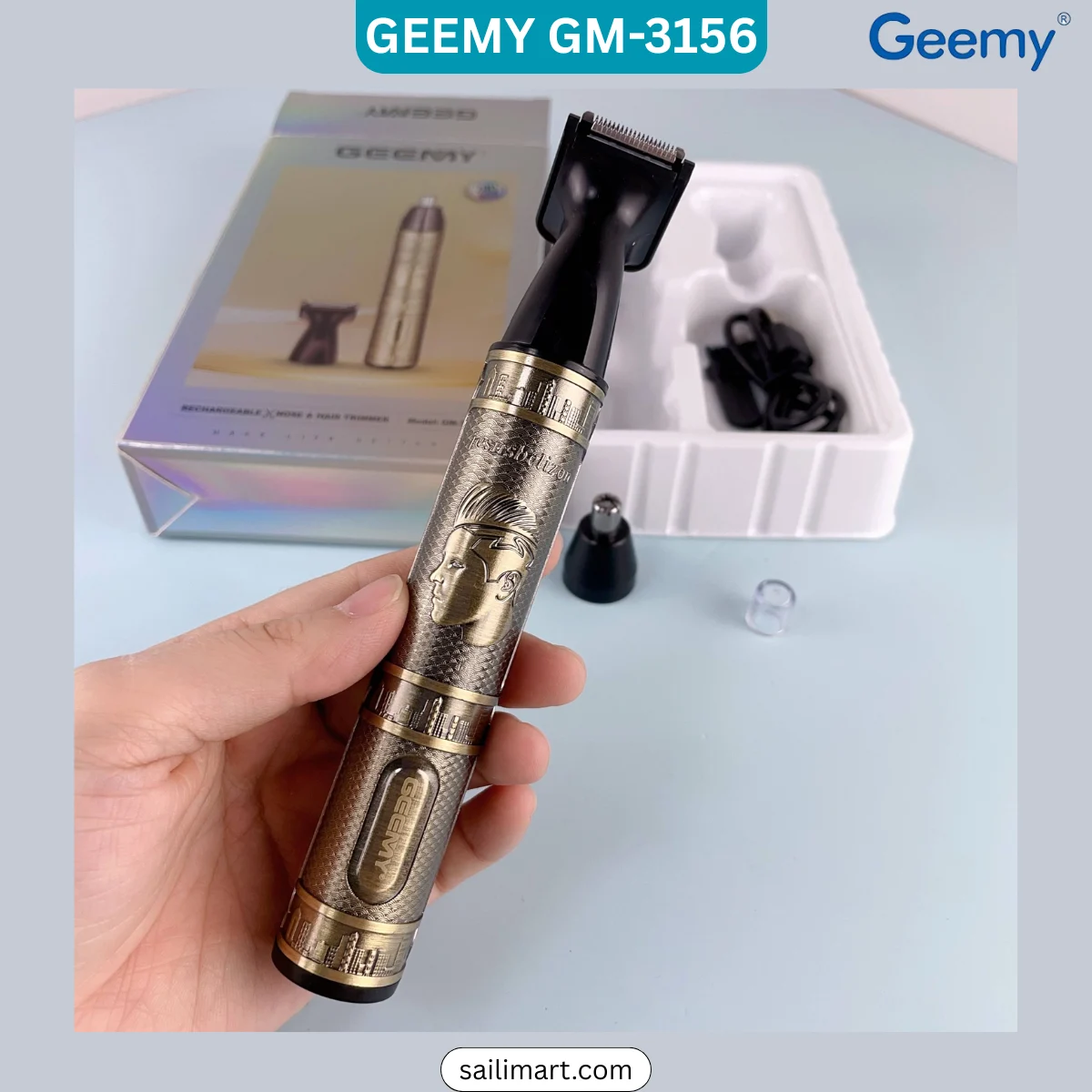 Geemy 3156 Nose & Beard Trimmer in Bangladesh