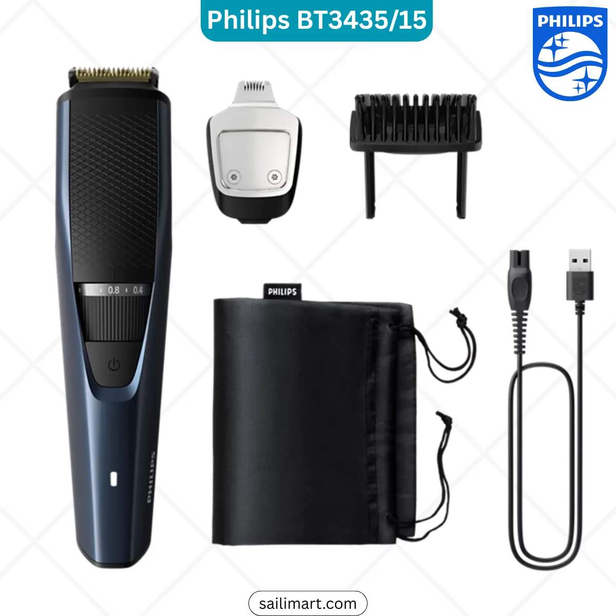 Philips BT343515 Beard Trimmer for Men