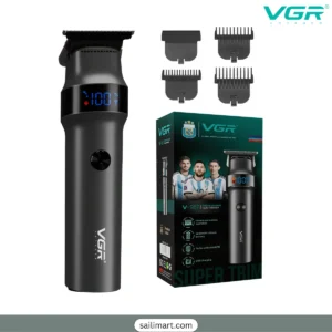 VGR 987 Full Black Professional Trimmer for Men