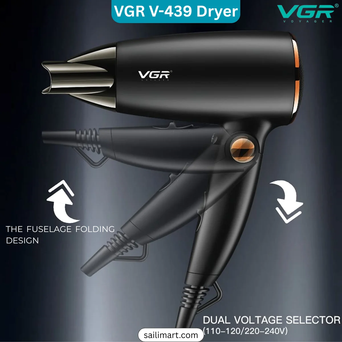 VGR V-439 Foldable Hair Dryer Best Price in Bangladesh