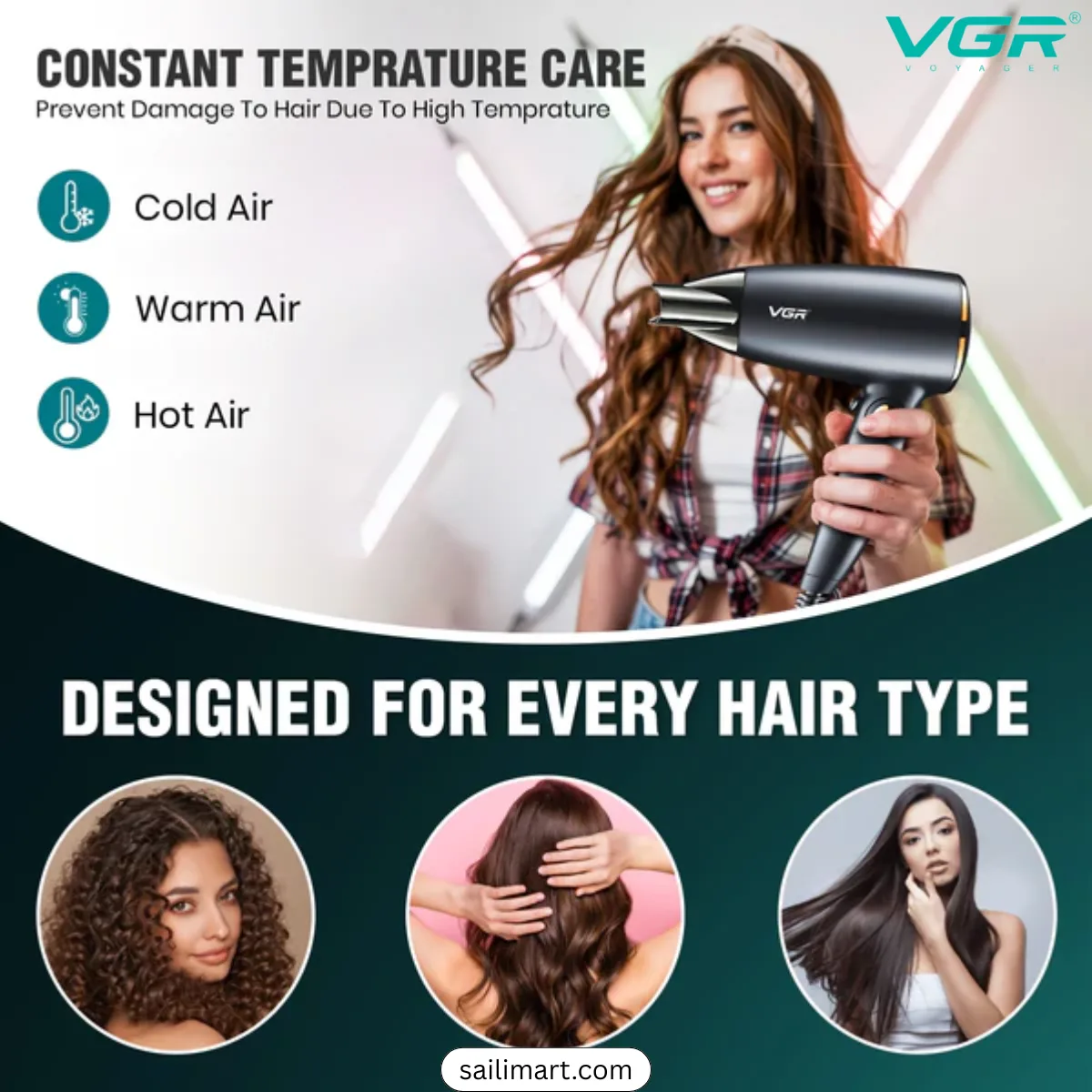 VGR V-439 Foldable Hair Dryer for women