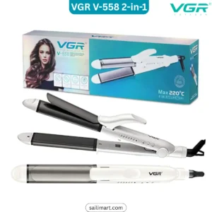 VGR V‑558 (2-in-1) Hair Straightener & Curler