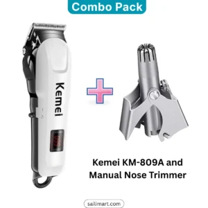 Kemei KM-809A Plus Manual Nose Trimmer Combo Pack