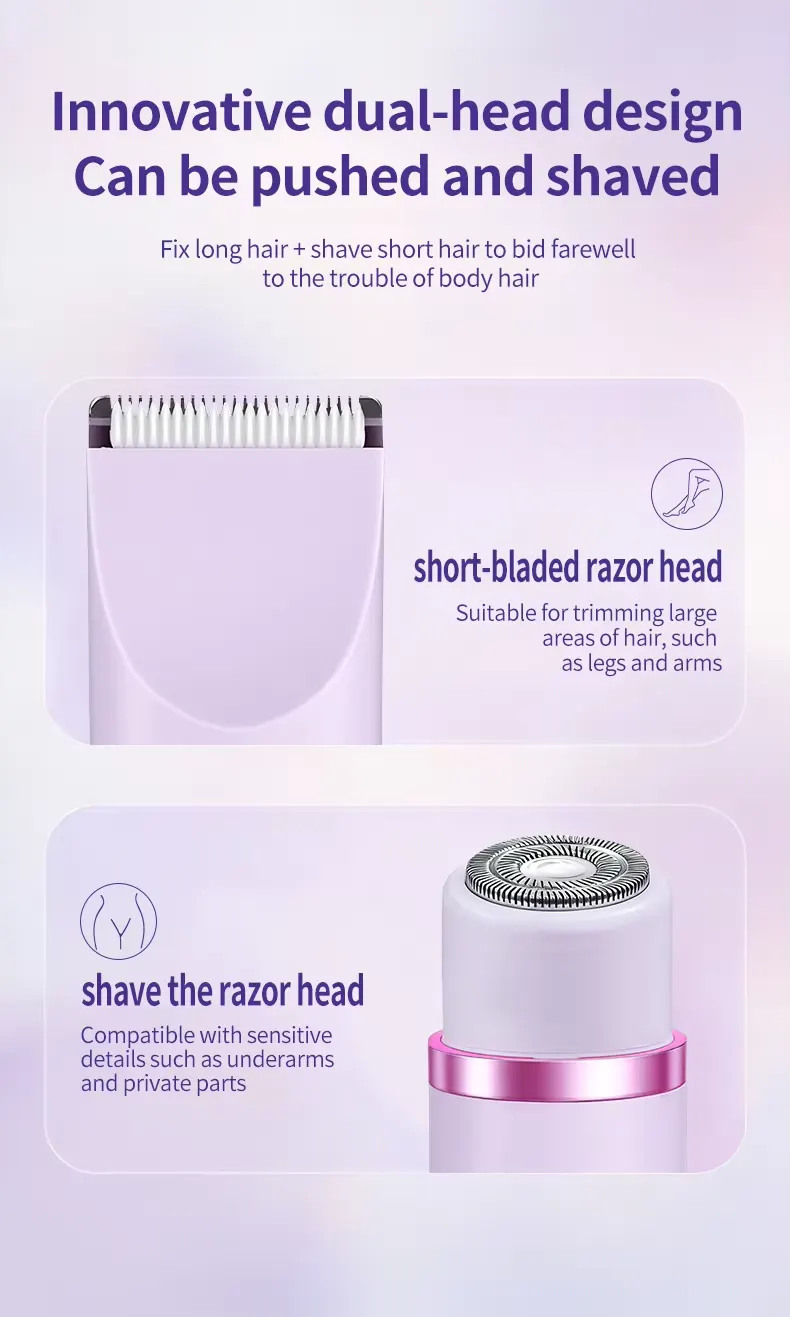 2 in 1 Double Headed Women’s Shaver & Trimmer