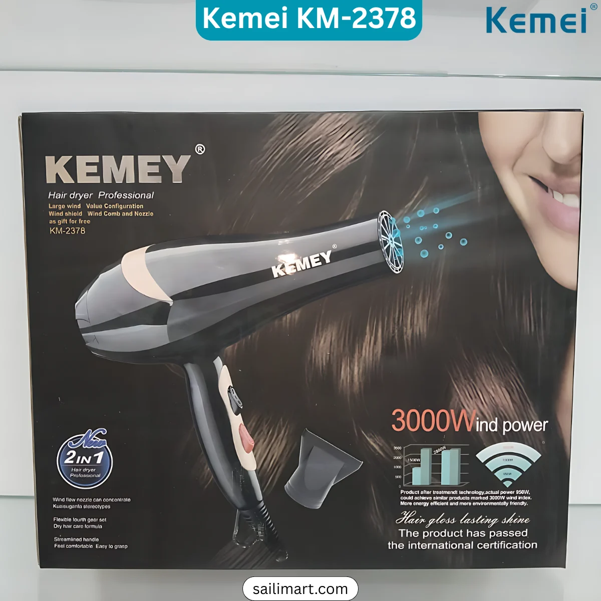 Kemei KM-2378 Hair Dryer Best Price in Bangladesh