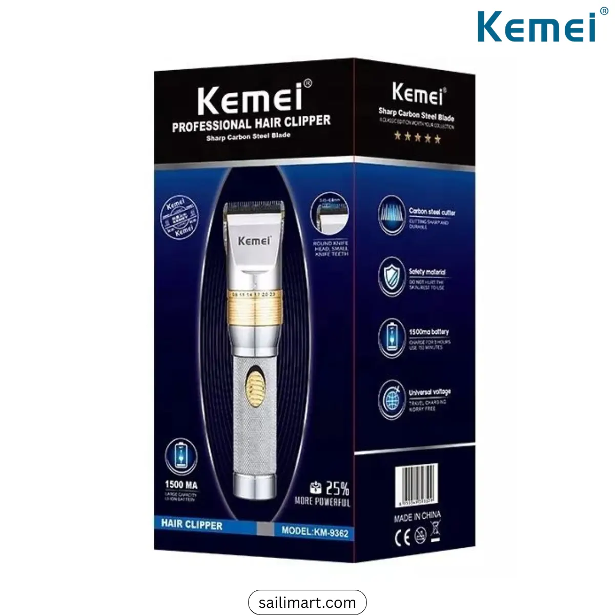 Kemei KM-9362 Professional Trimmer with Adjustable Blade