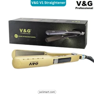 V&G V1 Professional Hair Straightener – Ceramic Plates, Fast Heat-up, 230°C Max