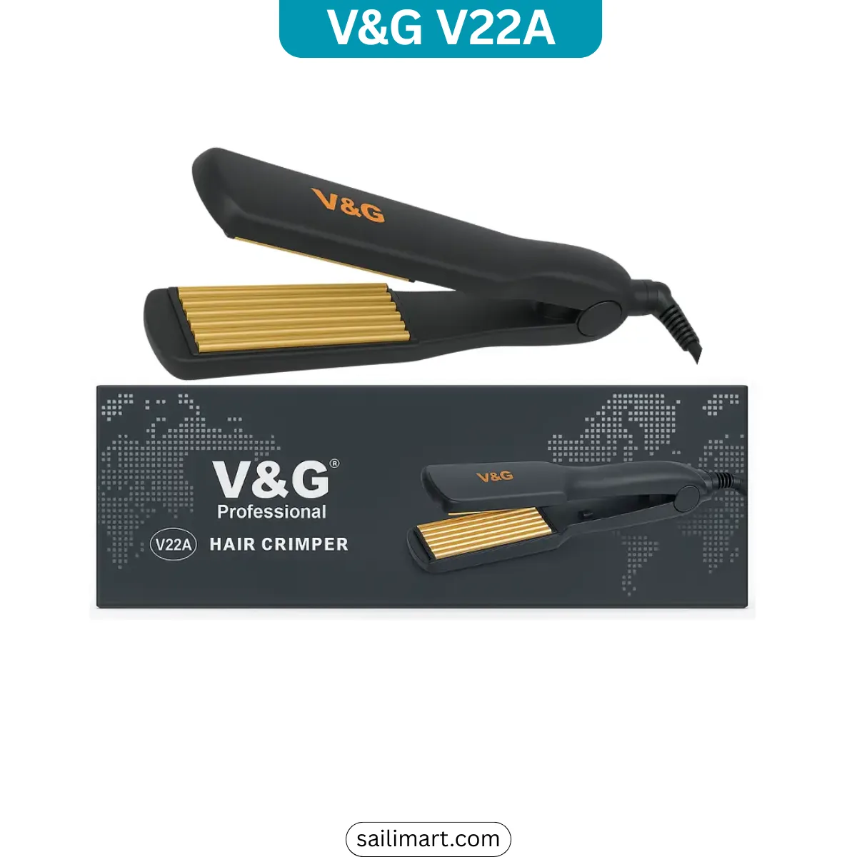 V&G V22A Professional Hair Crimper