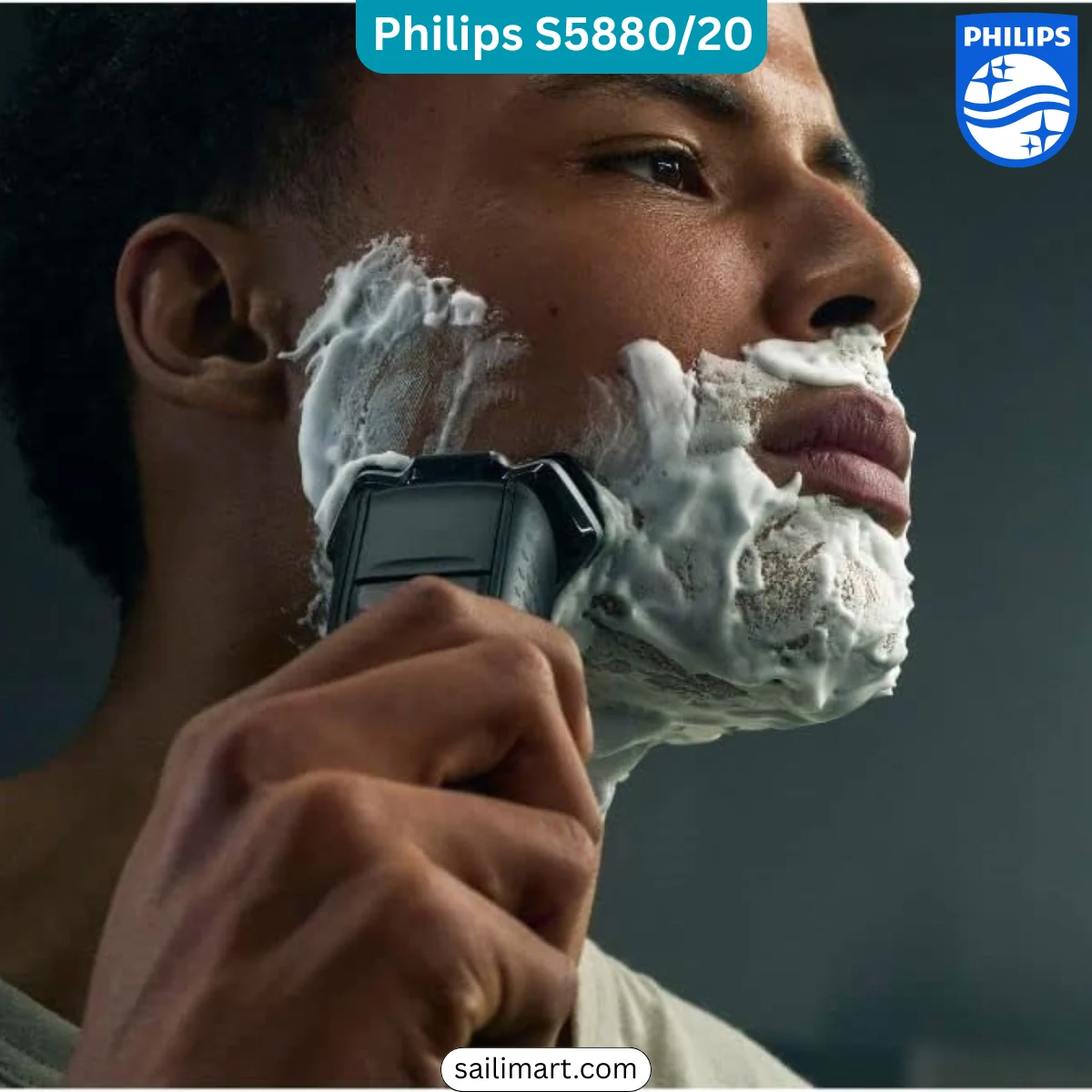 Philips S5880/20 Series 5000 Wet & Dry Electric Shaver with SkinIQ Technology