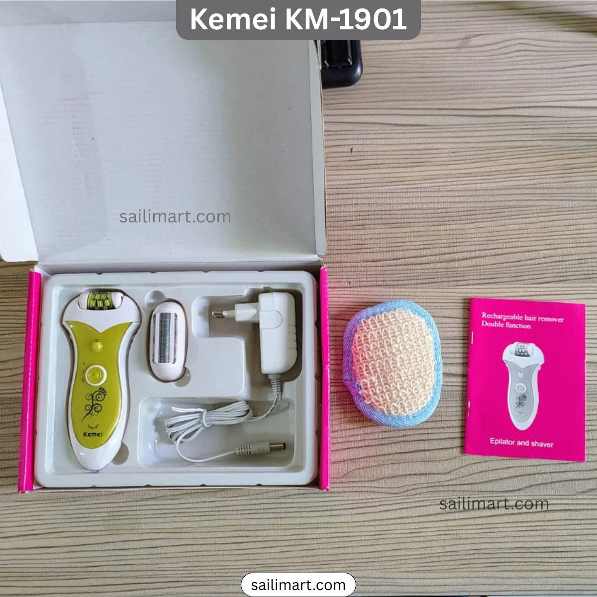 Kemei KM-1901 2-in-1 Women’s Epilator & Electric Shaver at the best price in Bangladesh