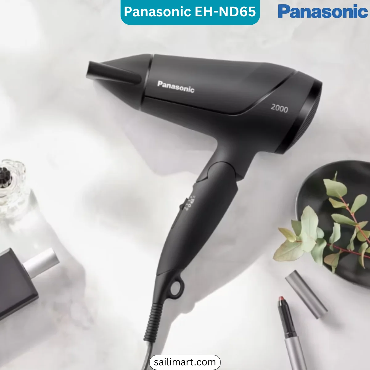 Panasonic EH-ND65 Hair Dryer Heat Protection & Foldable Handle