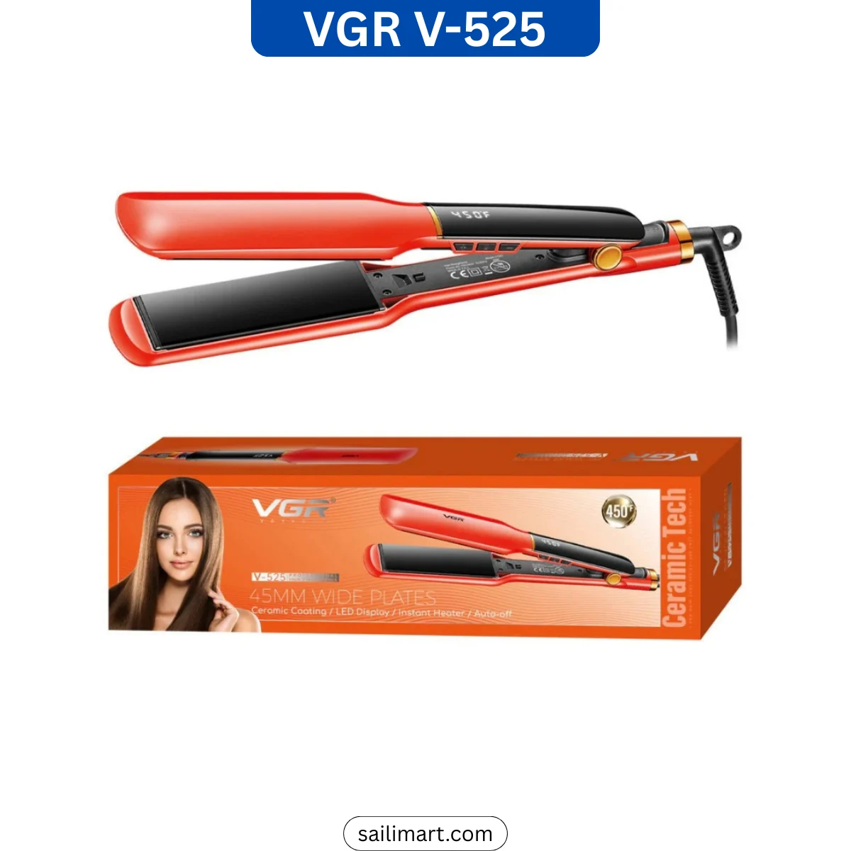 VGR V-525 Professional Hair Straightener at the best price in Bangladesh
