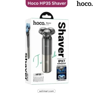 Hoco HP35 Rechargeable IPX7 Waterproof Rotary Electric Shaver with LED Display